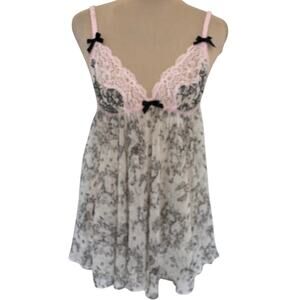 Victoria's Secret Toile Nightie Chemise Camisole Regency Bridgerton Fairy L